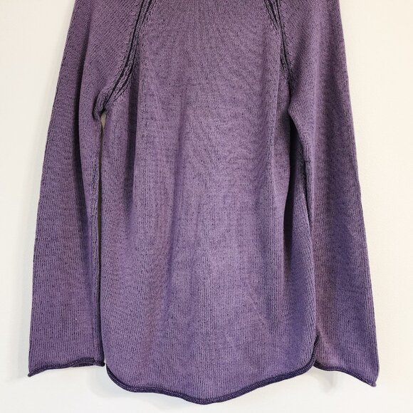 Vtg Calvin Klein Women's Knit Sweater Top Boat Neck Knit Plum Sz L/G Whimsigoth - Picture 8 of 12
